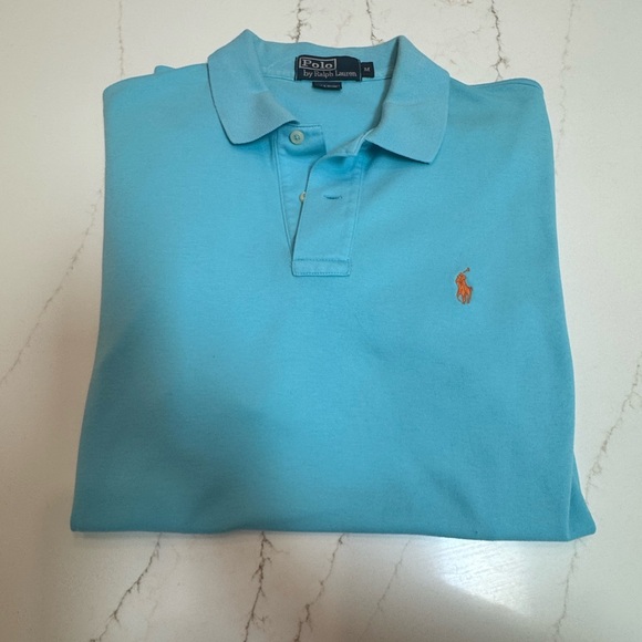 Ralph Lauren Men's Turquoise Polo Shirt - Picture 4 of 4